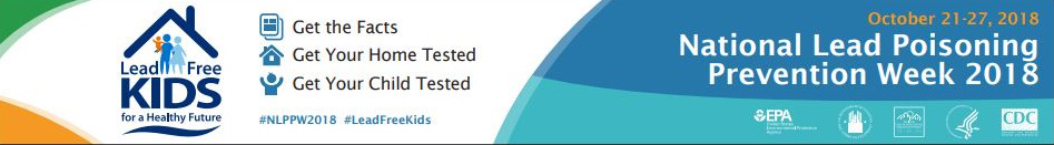 National Lead Poisoning Prevention Week 2018
